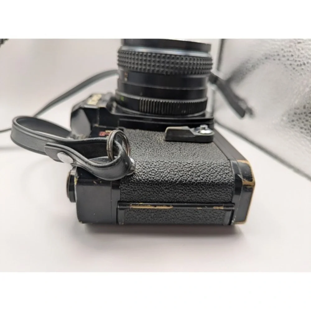 Konica Autoreflex T3 35mm SLR Camera Hexanon AR 50mm F1.7 Lens Vintage FOR PARTS